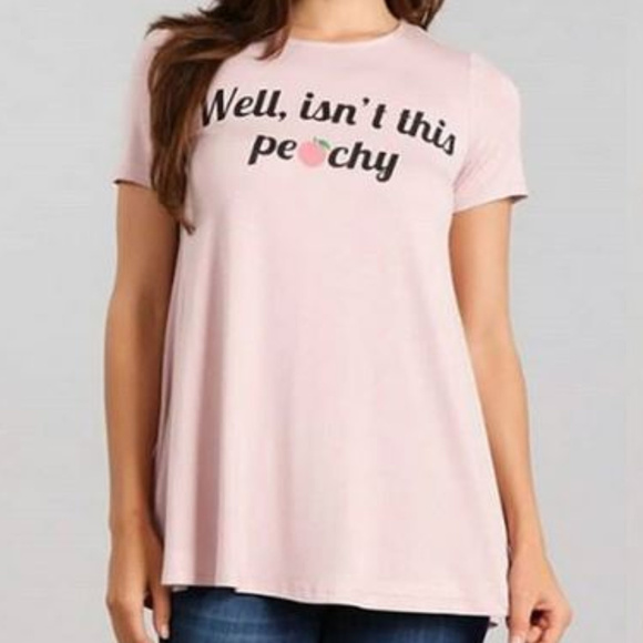 PEACHY GRAPHIC TOP - Picture 2 of 2